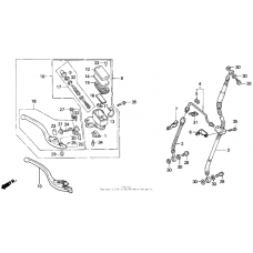 F2 fr. brake master cyl. 91-94