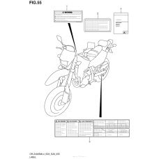 Информационные наклейки (Dr-Z400Sml4 E03)