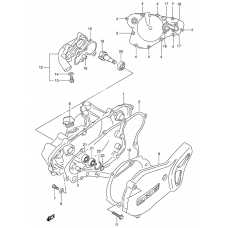 Crankcase cover- water pump