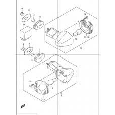 Turnsignal front & rear lamp              

                  Gsf1200sk1/sk2/sk3/sk4/k5/zk5