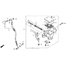 Front brake master cylinder