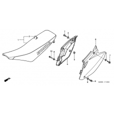 Seat/side cover              

                  CRF450R2,3,4