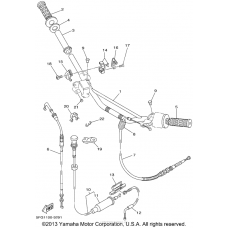 Steering handle cable
