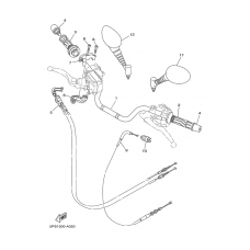 Steering handle. cable