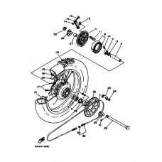 Rear wheel complete assy