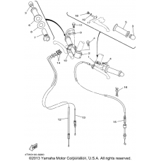 Steering handle cable