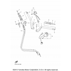 Steering handle cable