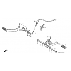 Brake pedal/change pedal