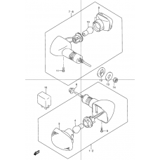 Turnsignal front & rear lamp