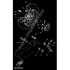 Rear wheel complete assy