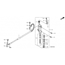 Rr. brake master cylinder