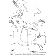 Steering handle cable