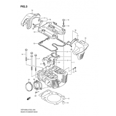 Rear cylinder head