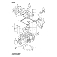 Rear cylinder head