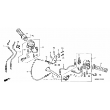 Handle lever + switch + cable ('99-'00)