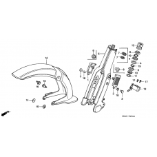 Front fork/front fender