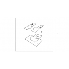 Pannier/trunk carpet set