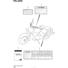 Информационные наклейки (Vl800L7 E33)