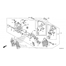 Right front brake caliper (abs)