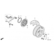 Rear wheel complete assy
