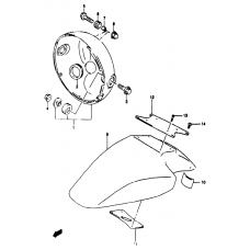 Front fender              

                  Gsf1200t/v/w/x/y