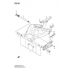 Rear swinging arm