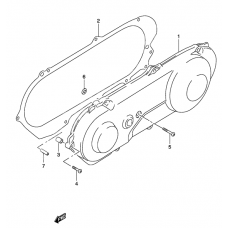 Crankcase lh cover              

                  Model k3/k4