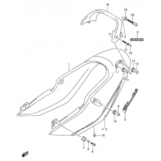 Seat tail cover              

                  Gsf600zk4