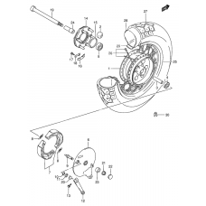 Rear wheel complete assy