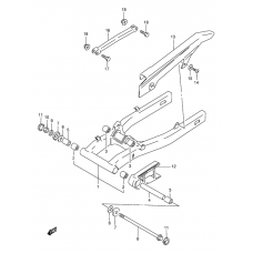 Rear swinging arm