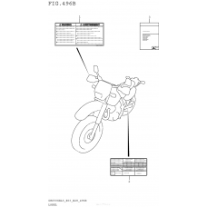 Информационные наклейки (Dr650Sel5 E28)