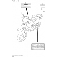 Информационные наклейки (Dr-Z400Sml5 E28)