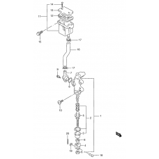 Rear master cylinder              

                  Gsf1200sav/saw/sax/say