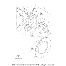 Rear brake caliper