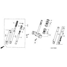 Front fork/steering stem