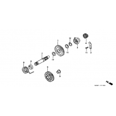 Kick starter spindle