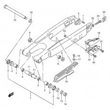 Rear swinging arm              

                  Model x