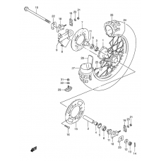 Rear wheel complete assy