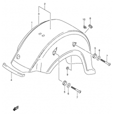 Rear fender              

                  Model k1