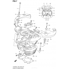 Задняя головка цилиндра & Прокладка головки & Свеча зажигания (Vl800Bl4 E33)