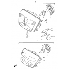 Headlamp              

                  Gsf1200st/sv/sw/sx/sy/sav/saw/sax/say