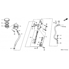 Rr. brake master cylinder              

                  NT650V2/3/4/5