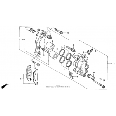 Front brake caliper