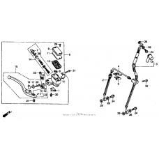 Front brake master cylinder