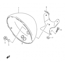 Headlamp housing              

                  Model k1/k2/k3/k4