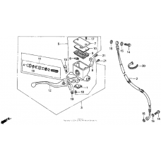 Front brake master cylinder