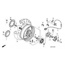 Rear wheel complete assy