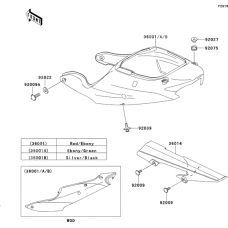 Side covers/chain cover(zx600-j1p)