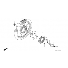 Rear wheel complete assy