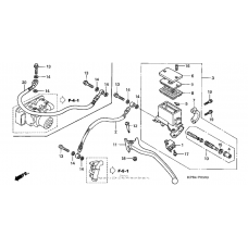 Rear brake master cylinder